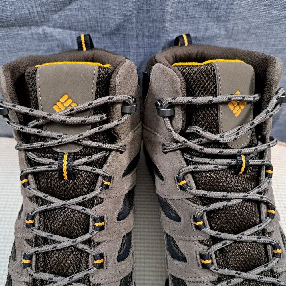 %Size 13 Men's Columbia Crestwood Mid Waterproof Hiker Cordovan/Squash/ D13 - Picture 10 of 12